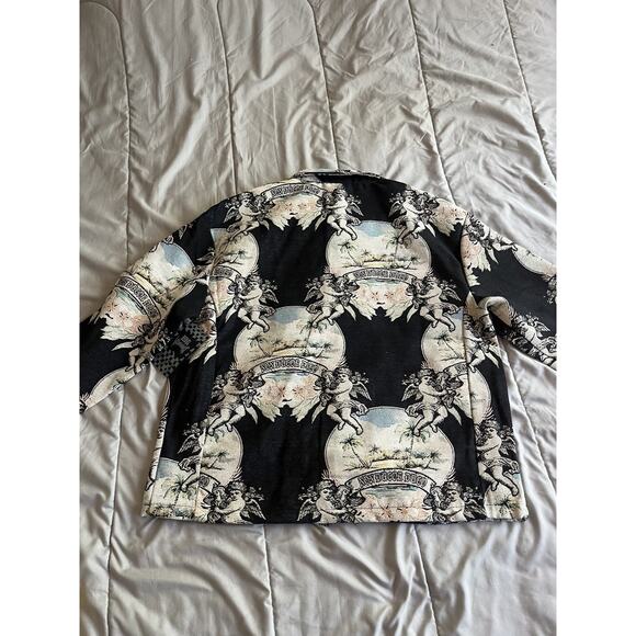 Rebel Vengeance All Over Print Cherubims Oasis Non Duco Dico Jacket Size Large - Picture 9 of 12